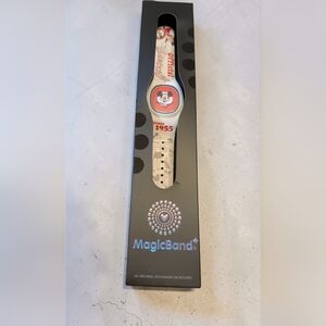 New MagicBand+ Disney Mickey Mouse  Mouseketeer Cream and Red Band